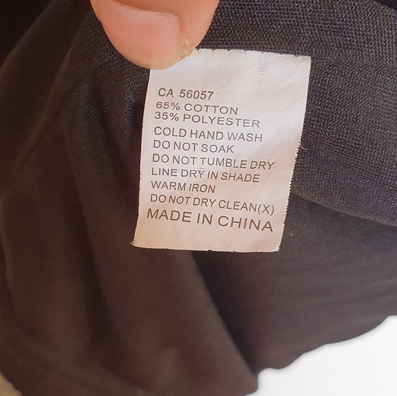 Ava. Klum Dress Long Sleeve Scoop Neckline | Zip Back | V-Neck Back | 65% Cotton - Picture 11 of 12